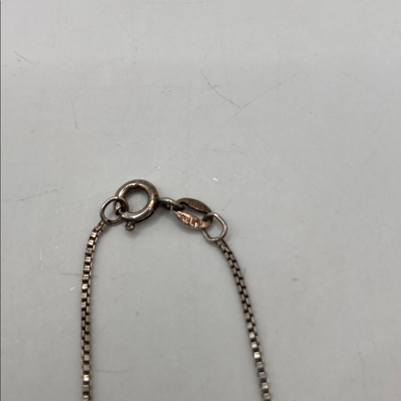 Vintage Sterling Silver Artisan Swarovski Crystal Chandelier Pendant Necklace - Picture 7 of 9